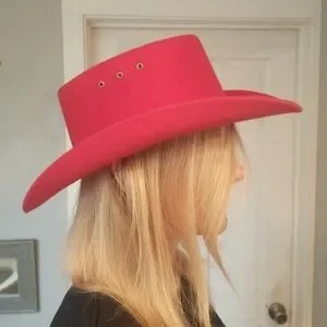 Western Express Cowboy Bold Red Hat Small/medium Stretch Comfort Band Twinstone Cowboy Hat 10X Cattleman Red B-4 main image 4